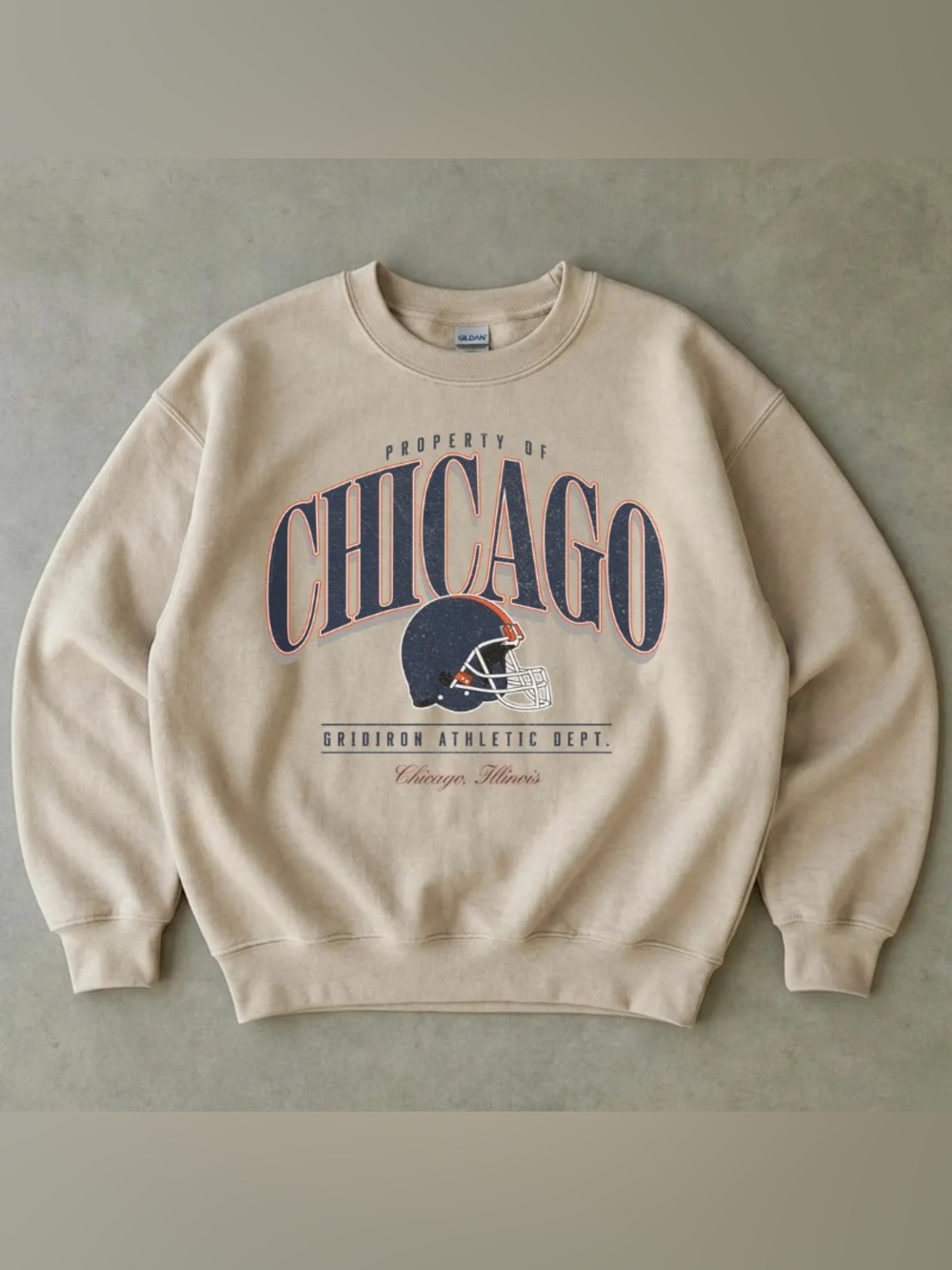 Vintage Chicago Football Sweatshirt, Game Day Football Sports Graphic Tee